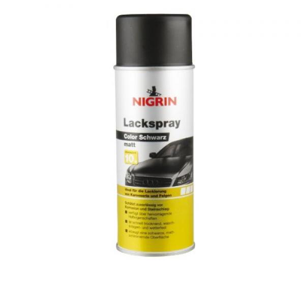 NIGRIN 74112 Lackspray schwarz matt 400 ml